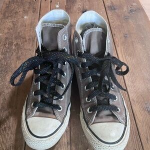 Converse All Star High Tops. Size 8 Women’s. Grey.